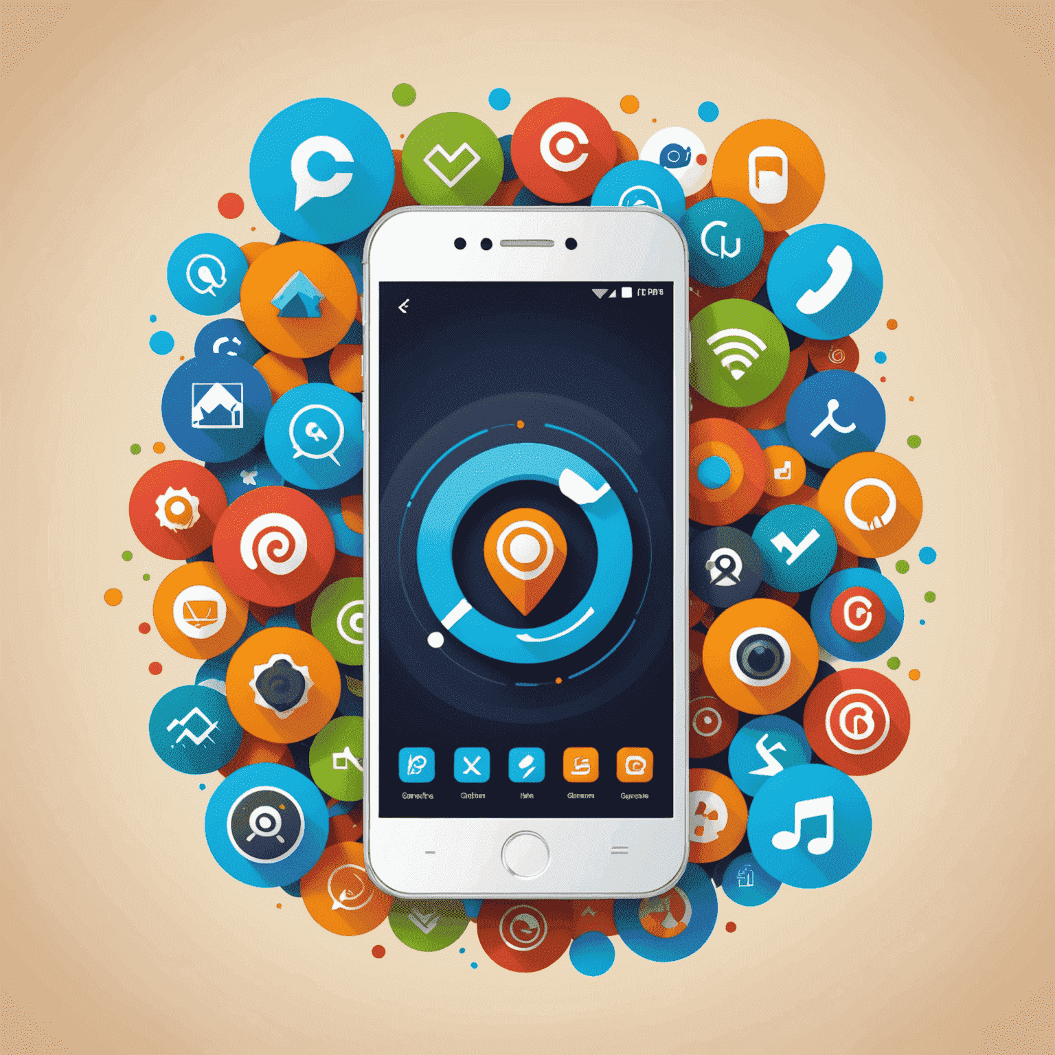 IndiaGamesHub logo featuring a stylized mobile phone with game icons