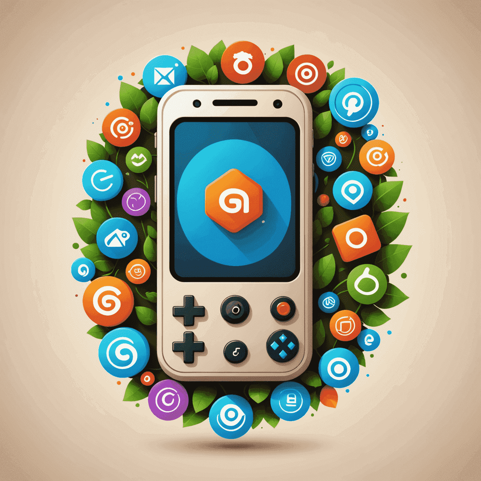 IndiaGamesHub logo featuring a stylized mobile phone with game icons