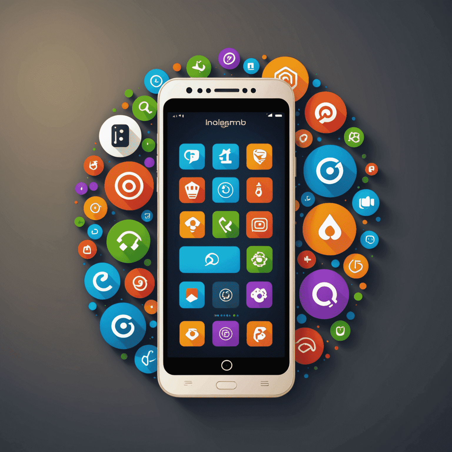 IndiaGamesHub logo featuring a stylized mobile phone with game icons