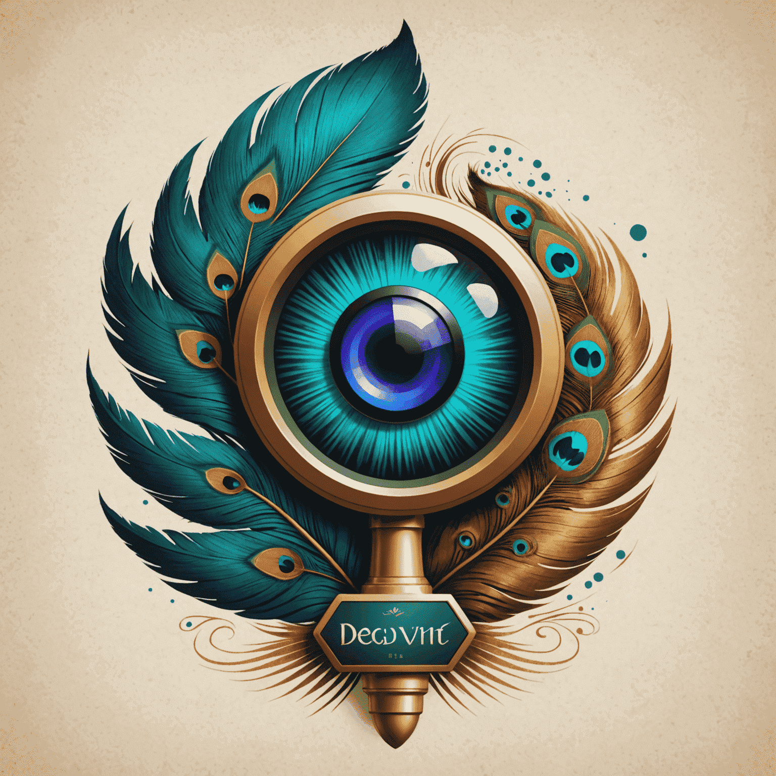 Desi Devs Studio logo showing a peacock feather stylized as a game joystick