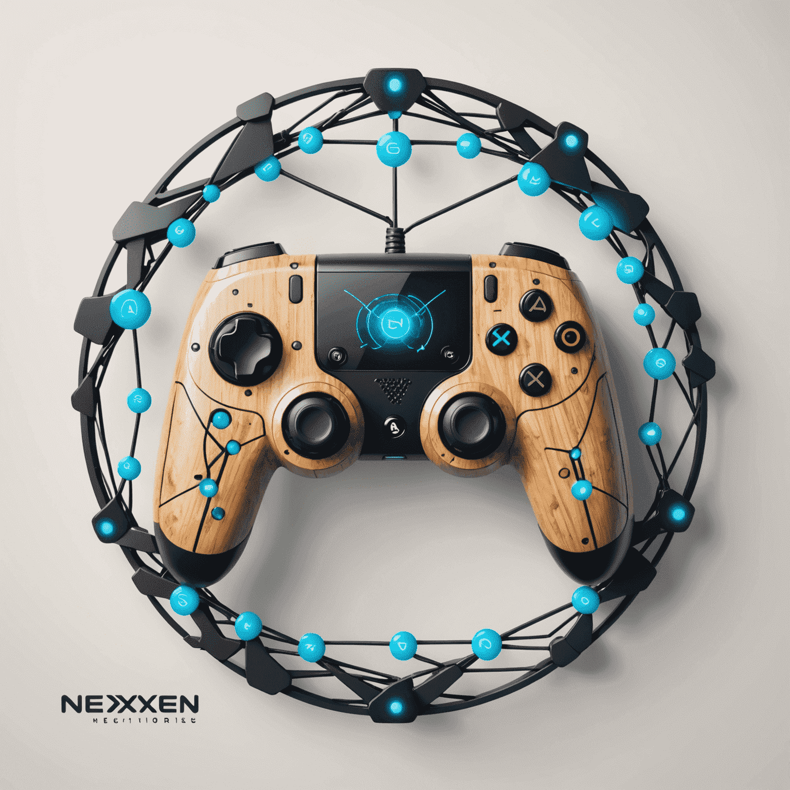 NextGen Nexus logo with interconnected nodes forming a game controller shape
